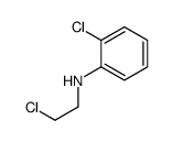 2-chloro-N-(2-chloroethyl)aniline Structure