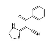 3-oxo-3-phenyl-2-thiazolidin-2-ylidene-propionitrile结构式