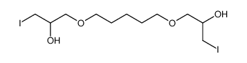 1-[5-(2-hydroxy-3-iodopropoxy)pentoxy]-3-iodopropan-2-ol结构式