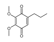 2,3-Dimethoxy-5-propyl-1,4-benzoquinone结构式