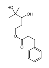 (3,4-dihydroxy-4-methylpentyl) 3-phenylpropanoate结构式