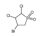 2,3-dichloro-4-bromotetrahydrothiophene-1,1-dioxide结构式