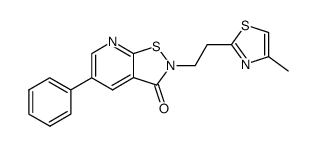 2-[2-(4-methyl-thiazol-2-yl)-ethyl]-5-phenyl-isothiazolo[5,4-b]pyridin-3-one Structure