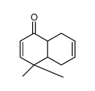 (4aR,8aS)-4,4-dimethyl-4a,5,8,8a-tetrahydronaphthalen-1-one结构式