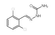 [(2,6-dichlorophenyl)methylideneamino]urea结构式