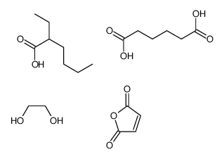 ethane-1,2-diol,2-ethylhexanoic acid,furan-2,5-dione,hexanedioic acid结构式