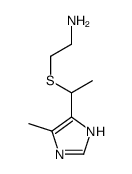 2-[1-(5-methyl-1H-imidazol-4-yl)ethylsulfanyl]ethanamine结构式