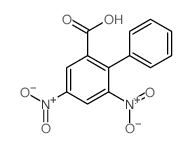 [1,1'-Biphenyl]-2-carboxylicacid, 4,6-dinitro- structure