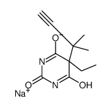 5-(1,1-Dimethyl-2-propynyl)-5-ethyl-2-sodiooxy-4,6(1H,5H)-pyrimidinedione structure