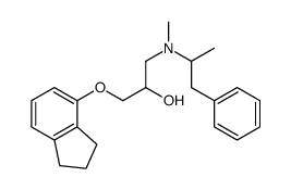 1-(2,3-dihydro-1H-inden-4-yloxy)-3-[methyl(1-phenylpropan-2-yl)amino]propan-2-ol Structure