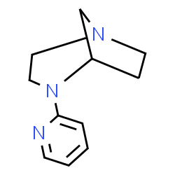 1,4-Diazabicyclo[3.2.1]octane,4-(2-pyridinyl)-,(+)-(9CI) structure