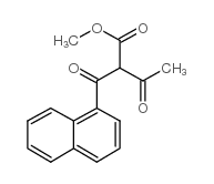 2-(naphthalene-1-carbonyl)-3-oxo-butyric acid methyl ester structure