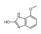 4-甲氧基-1,3-二氢-苯并咪唑-2-酮结构式