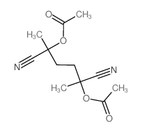 (5-acetyloxy-2,5-dicyano-hexan-2-yl) acetate结构式
