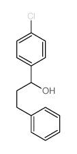 1-(4-chlorophenyl)-3-phenyl-propan-1-ol结构式