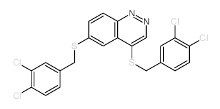 Cinnoline,4,6-bis[[(3,4-dichlorophenyl)methyl]thio]-结构式