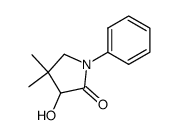 rac-3-hydroxy-4,4-dimethyl-1-phenyl-2-pyrrolidinone Structure