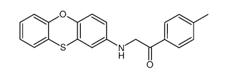 2-phenoxathiin-2-ylamino-1-p-tolyl-ethanone结构式