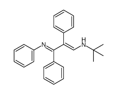 N-(tert-butyl)-2,3-diphenyl-3-(phenylimino)prop-1-en-1-amine Structure