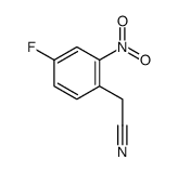 2-(4-fluoro-2-nitrophenyl)acetonitrile structure