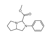 3-methoxycarbonyl-2-phenyl-hexahydro-1H-pyrrolo[1,2-c]imidazole结构式