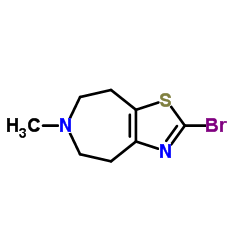 2-Bromo-6-methyl-5,6,7,8-tetrahydro-4H-[1,3]thiazolo[4,5-d]azepine结构式