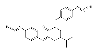 2,6-Bis[(4-azidophenyl)methylene]-4-(1-methylethyl)-1-cyclohexanone结构式