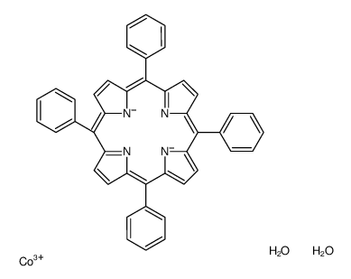 cobalt(3+),5,10,15,20-tetraphenylporphyrin-22,24-diide,dihydrate Structure