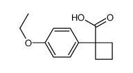 1-(4-ethoxyphenyl)cyclobutane-1-carboxylic acid structure