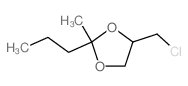 1,3-Dioxolane,4-(chloromethyl)-2-methyl-2-propyl- Structure