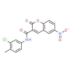 N-(3-Chloro-4-methylphenyl)-6-nitro-2-oxo-2H-chromene-3-carboxamide picture