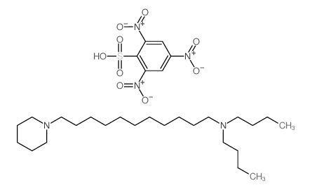 N,N-dibutyl-11-piperidin-1-ylundecan-1-amine,2,4,6-trinitrobenzenesulfonic acid结构式