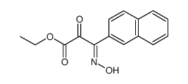 ethyl (E)-3-(hydroxyimino)-3-(naphthalen-2-yl)-2-oxopropanoate结构式