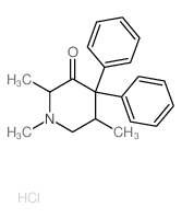 1,2,5-trimethyl-4,4-diphenyl-piperidin-3-one结构式