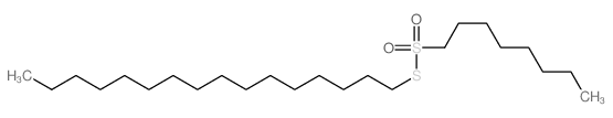 1-Octanesulfonic acid, thio-, S-hexadecyl ester (8CI) structure