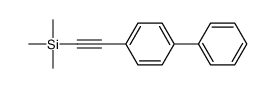 trimethyl-[2-(4-phenylphenyl)ethynyl]silane Structure