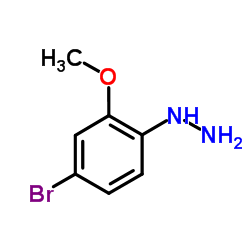 (4-Bromo-2-methoxy-phenyl)-hydrazine structure