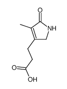 3-(4-methyl-5-oxo-2,5-dihydro-pyrrol-3-yl)-propionic acid结构式