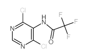 N-(4,6-dichloropyrimidin-5-yl)-2,2,2-trifluoro-acetamide结构式
