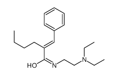 (2E)-2-benzylidene-N-[2-(diethylamino)ethyl]hexanamide Structure