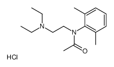 2-(N-acetyl-2,6-dimethylanilino)ethyl-diethylazanium,chloride结构式