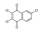 2,3,6-trichloronaphthalene-1,4-dione结构式