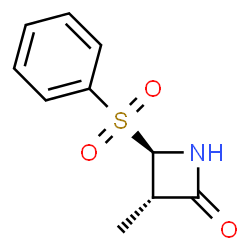 2-Azetidinone,3-methyl-4-(phenylsulfonyl)-,(3S,4R)-(9CI)结构式