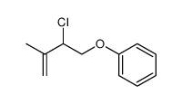 ((2-chloro-3-methylbut-3-en-1-yl)oxy)benzene Structure