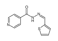 N-[(E)-thiophen-2-ylmethylideneamino]pyridine-4-carboxamide Structure