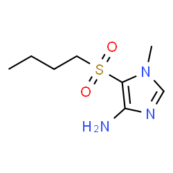 1H-Imidazol-4-amine,5-(butylsulfonyl)-1-methyl-(9CI) structure