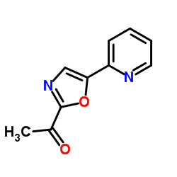 1-[5-(2-Pyridinyl)-1,3-oxazol-2-yl]ethanone结构式