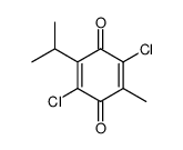 2,5-dichloro-3-isopropyl-6-methyl-[1,4]benzoquinone Structure