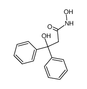 3,3-diphenyl-3-hydroxypropiohydroxamic acid Structure