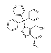 methyl 5-hydroxymethyl-1-triphenylmethylimidazole-4-carboxylate Structure
